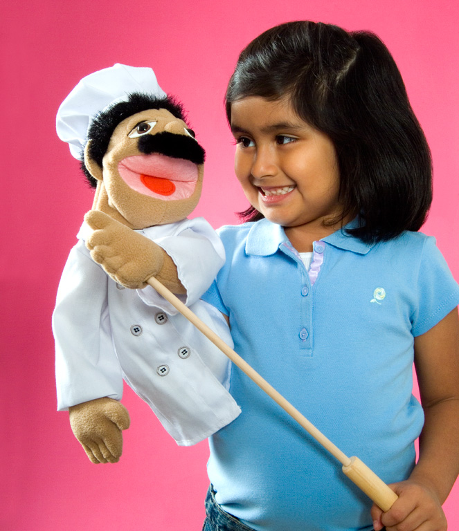 girl with toy for ad campaign